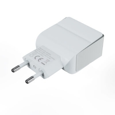 Carregador Doméstico Micro USB 2.4 Dupla Entrada. Branco - Image 6