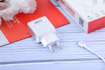 CARREAGADOR MICRO USB 2.4A ENTRADA DUPLA BRANCO - Image 2